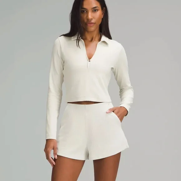 Lululemon Ribbed Softstreme High-Rise Short 2" - Picture 1 of 5